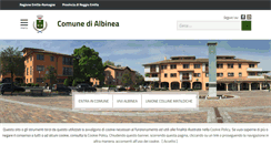 Desktop Screenshot of comune.albinea.re.it